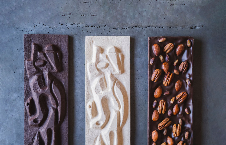 L’artiste Olivia Cognet collabore avec la chocolaterie Damyel à l’occasion des fêtes de Noël.