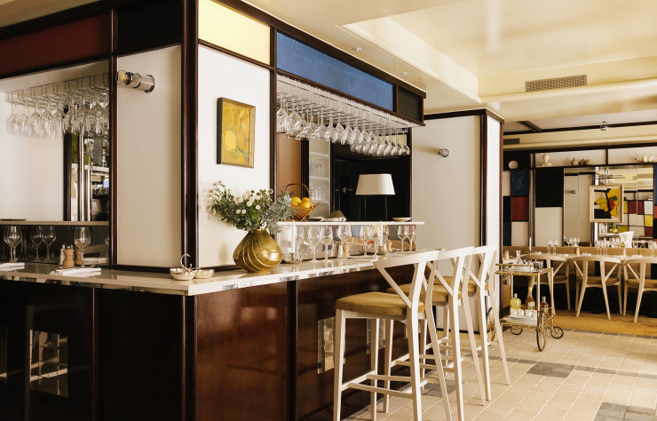 Le bar de la brasserie Alfred.