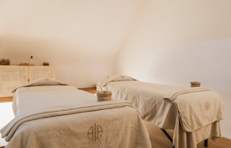 Une des cabines de soin de la Maison Alaena.