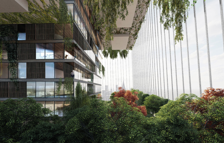 Une nouvelle prouesse architecturale dans le ciel de New York ? Bien plus que ça, Skylines vise l’autonomie énergétique et alimentaire, une ville dans la ville, pensée dans un contexte post-pandémique.