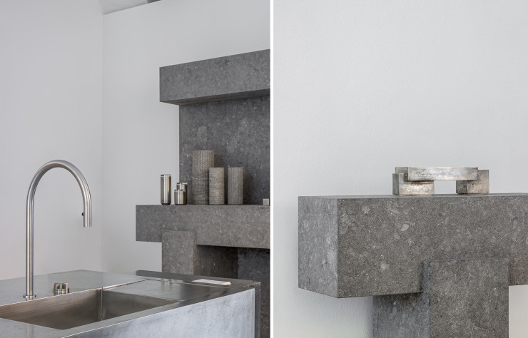 La nouvelle cuisine d’Obumex est entièrement réalisée en étain.