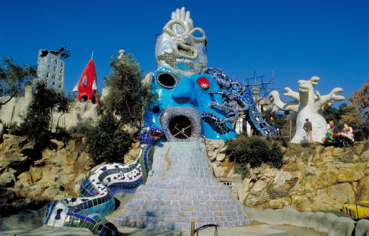 La jardin des Tarots de Niki de Saint Phalle.