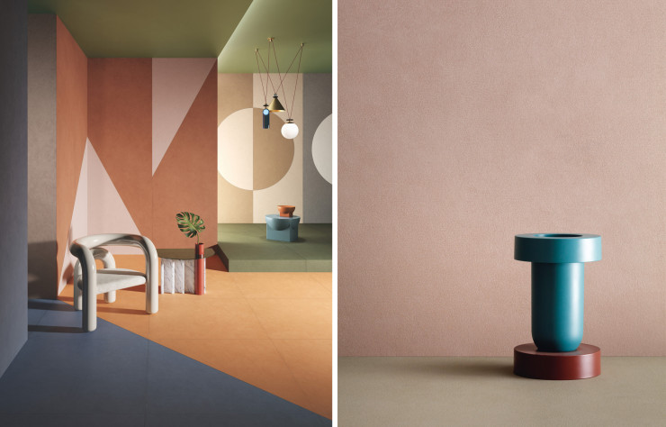 La collection Pigmenti de Lea Ceramiche par Ferruccio Laviani.