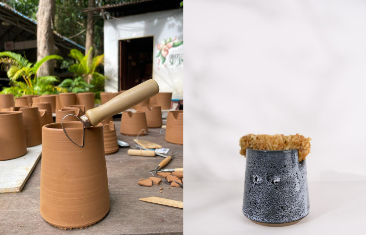 Inventé par Marc Bretillot, le foodtail est un cocktail qui se boit et se mange. Un contenant spécial a été conçu pour le recevoir.