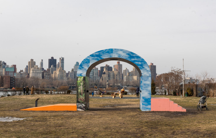 Vue du Socrates Sculpture Park.