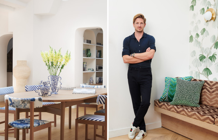 Avec ses 14 000 références, la maison de décoration Schumacher continue d’écrire sa légende de designer textile, qu’il soit patrimonial ou contemporain. Un univers coloré, exclusif et raffiné désormais accessible de manière tangible dans le VIe arrondissement de Paris.