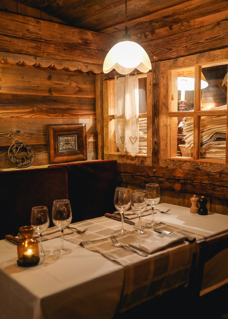 À l’intérieur du restaurant La Luge.