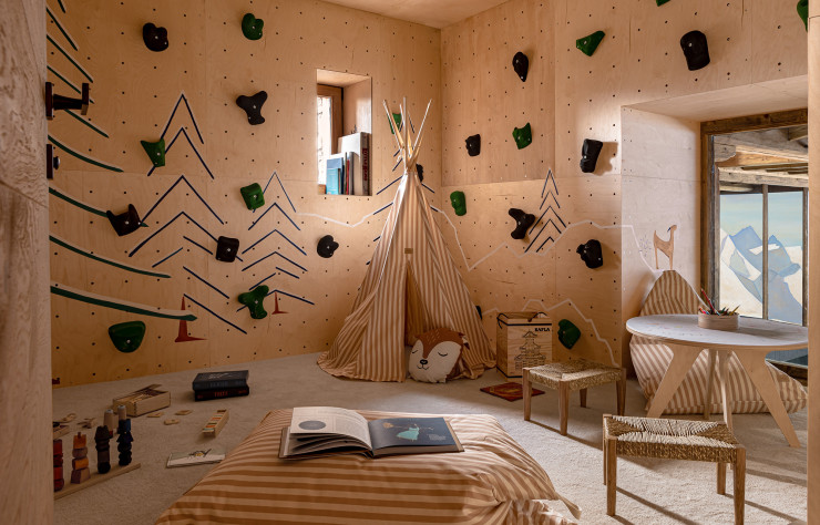 Les enfants eux aussi voient leur chambre imaginée avec autant de créativité que celle de leurs parents.
