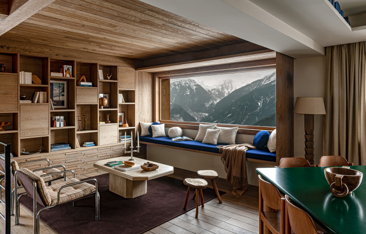Ce premier chalet Iconic House s’ouvre littéralement sur Courchevel.