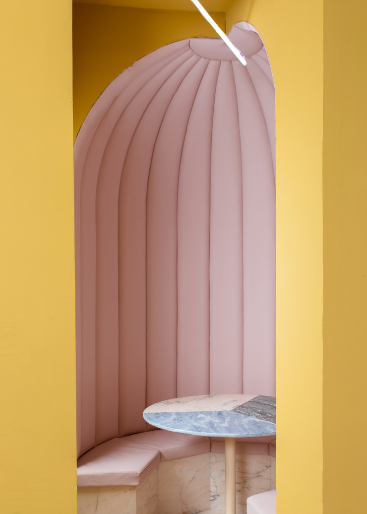 La fromagerie Monbleu, qui vient d’être livrée près du Père-Lachaise, à Paris.