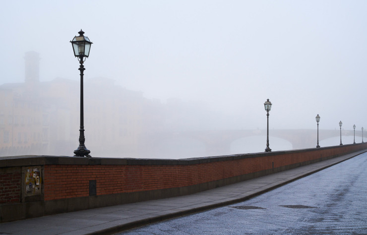 Le quai de l’Arno à Florence.