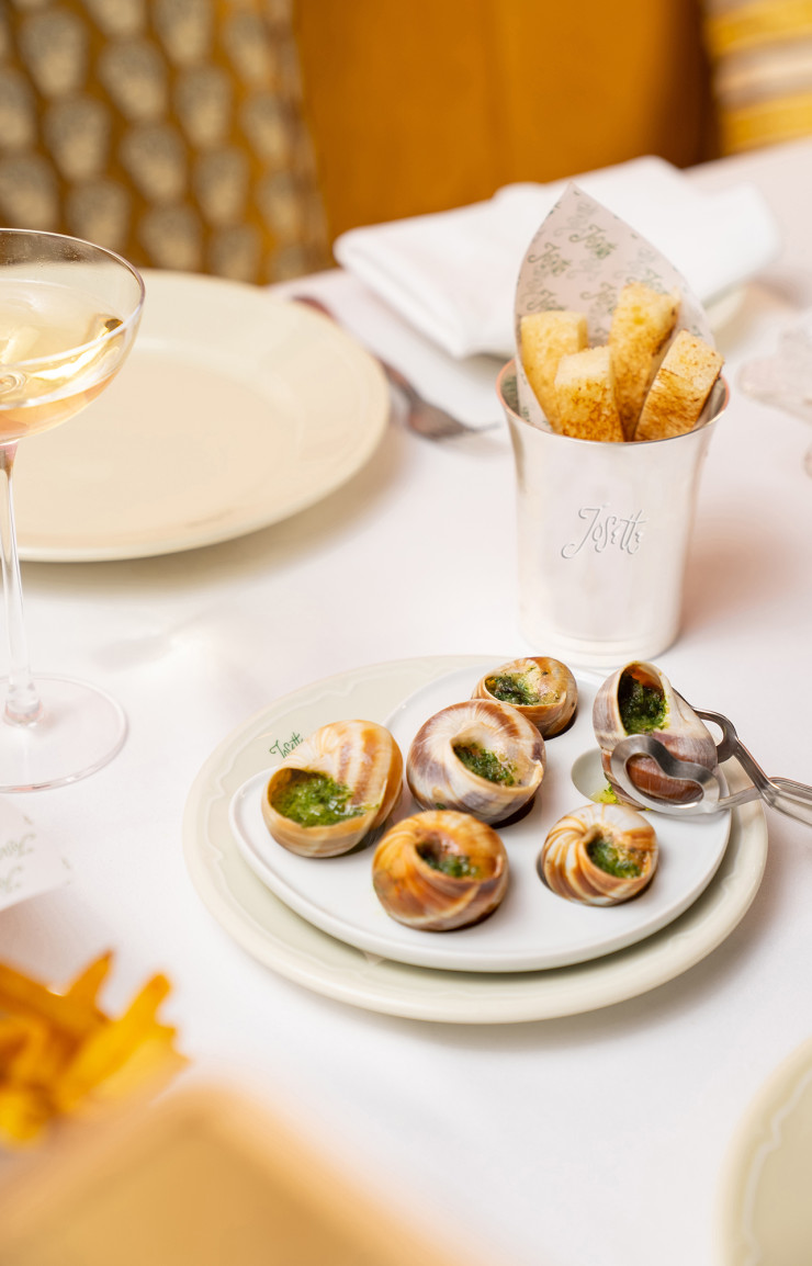 Les escargots en persillade de la cheffe.