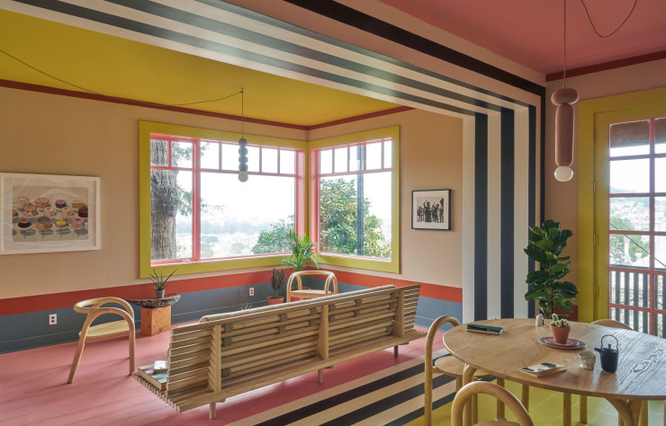 La Villa Albertine de San Francisco et son joyeux décor.