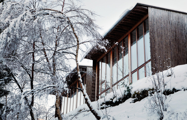 Une résidence pour designers faite de bois et de pierre.