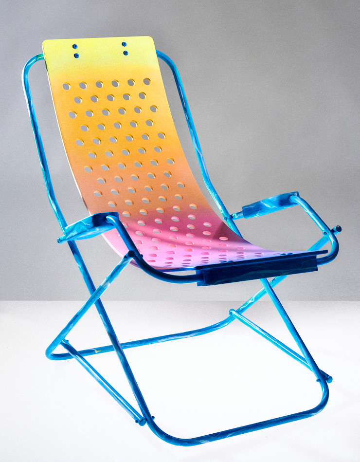 Banc de ville en upcycling Polcha