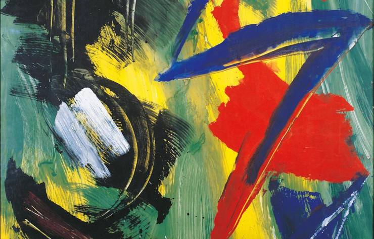 Sans titre de Gérard Schneider, 1984.