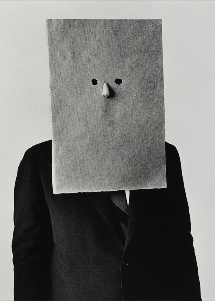 Saul Steinberg in Nose Mask, New York, 1966.