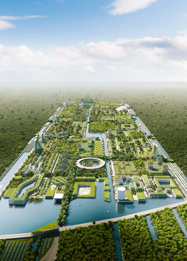Smart Forest City va accueillir jusqu’à 130000 habitants sur 557 hectares.