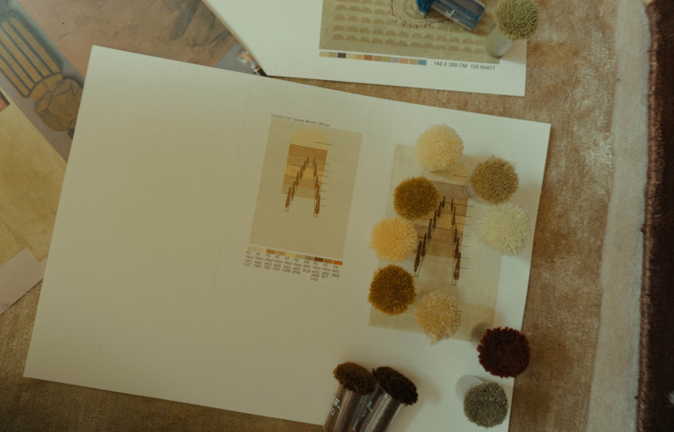 Thomas Coccimiglio s’adapte aux besoins et aux envies des architectes avec qui il collabore en proposant de multiples coloris et formats de tapis.