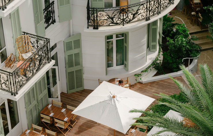 Terrasse de l’hôtel Belle Plage