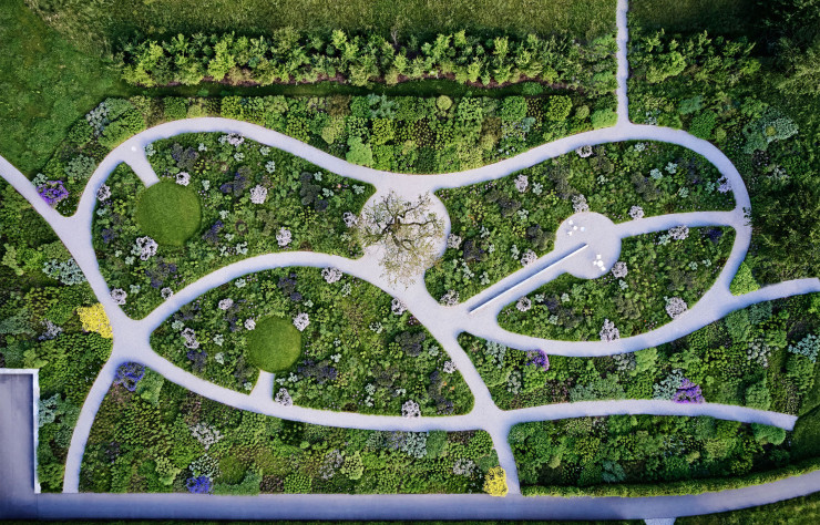 Les compositions de l’architecte paysagiste Piet Oudolf conservent tout leur charme, quelle que soit la saison.