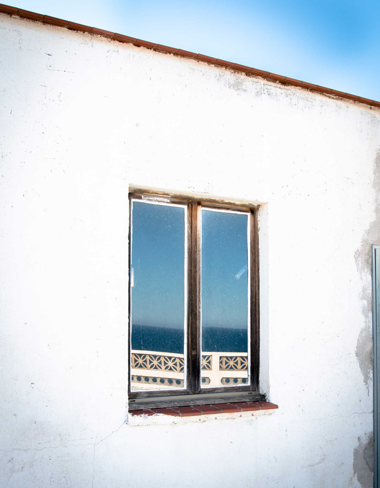 Vue de la mer depuis le toit du Rayon-Vert