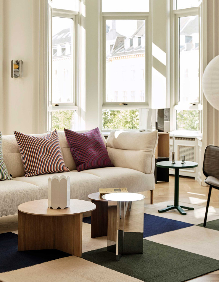 Sofa trois places « Pandarine» par Hay