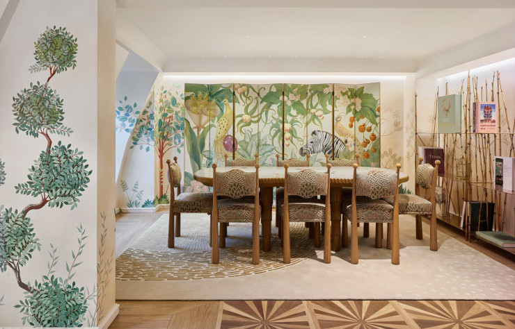 Au cinquième étage du 13, rue de la Paix, à Paris (IIe), les clients les plus privilégiés de Cartier peuvent s’imaginer dans un appartement privé réinterprétant, par la grâce de Laura Gonzalez, l’imaginaire de la marque.