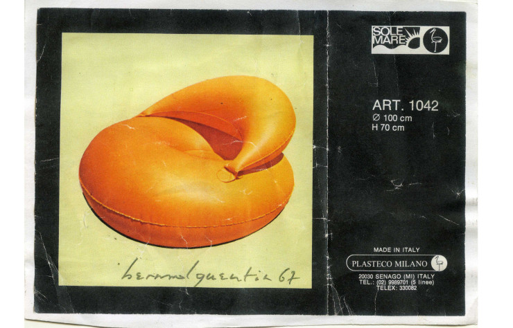 Fauteuil croissant de Bernard Quentin (1963)