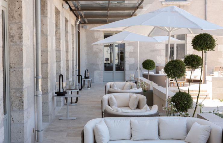 La terrasse du Fleur de Loire.