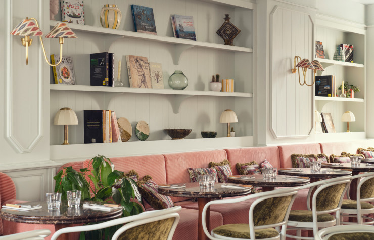 À Levallois-Perret (en haut) et à Asnières-sur-Seine (ci-contre), deux façons de décliner un concept sans se redire, entre le studio de Virginie Friedmann (en médaillon, à droite) et Delphine Versace et les restaurants italiens Gruppomimo.