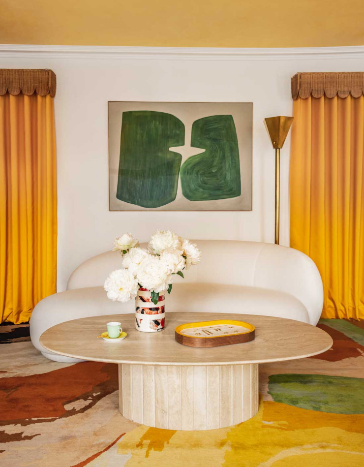 Tapis de Sybille de Tavernost dans le showroom de la joaillerie Viltier