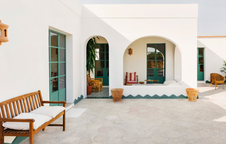 La terrasse de la villa