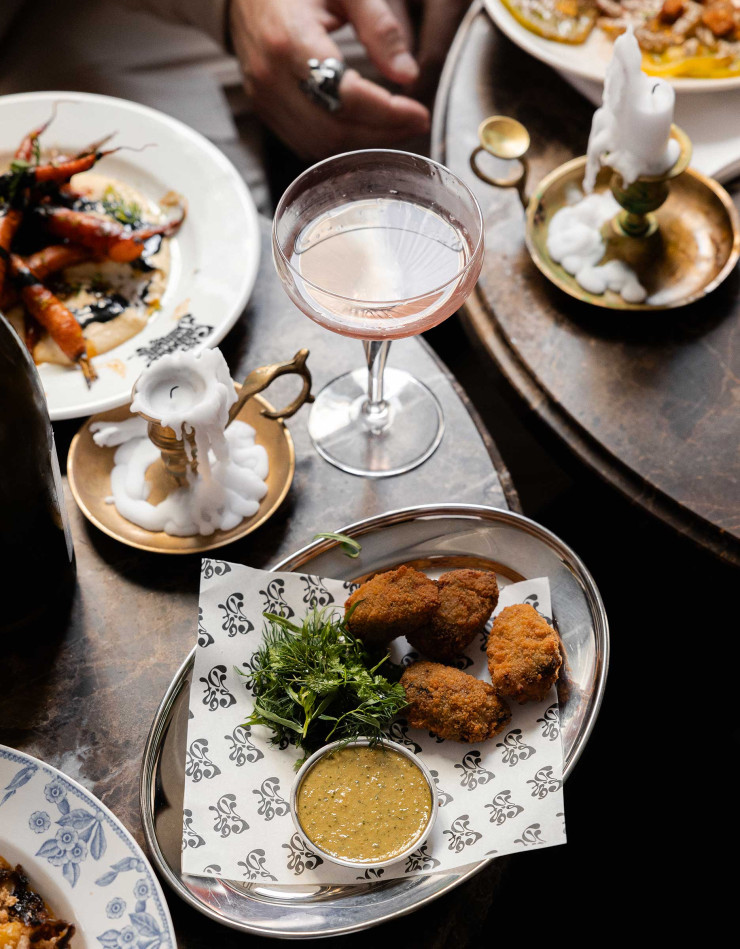 Croquettes cochonnes sans cochon, sauce ravigote