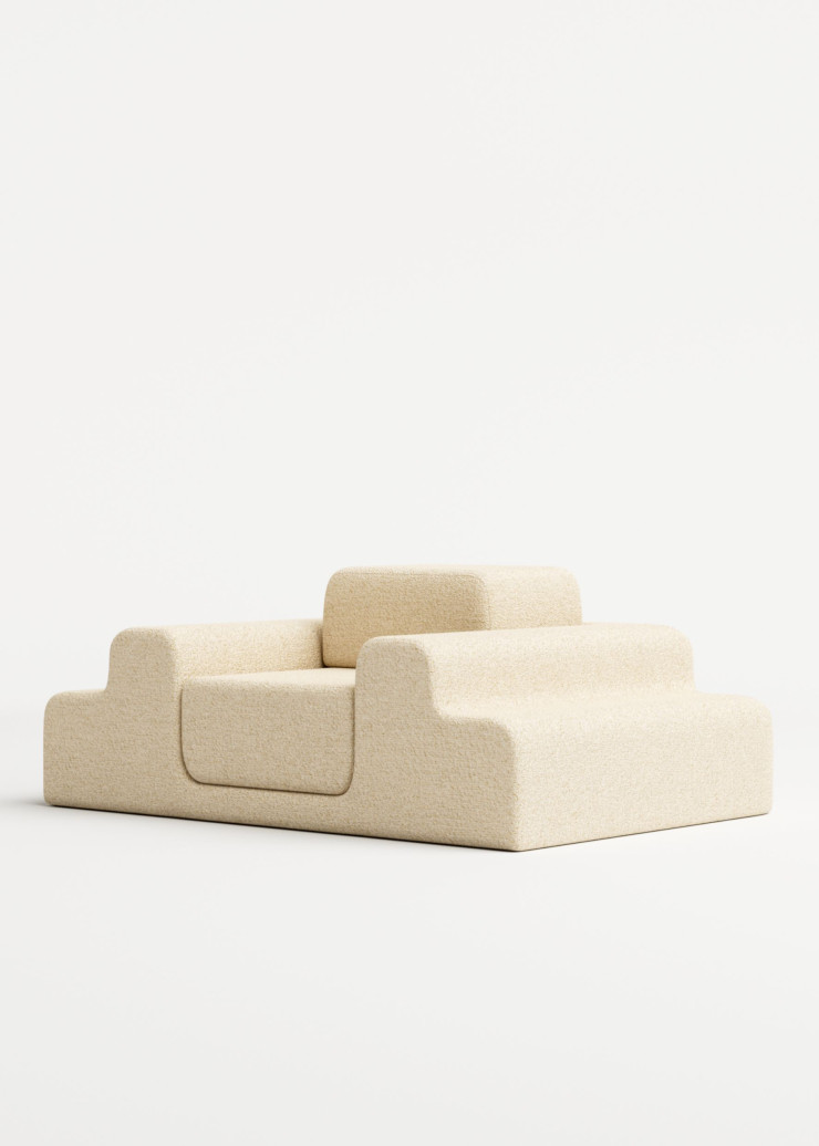 La Médano Chair – Bouclette, d’Estudio Persona, donne envie de dériver sur une banquise.