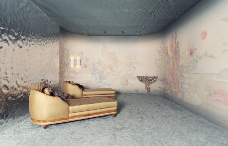A Maison & Objet, la scénographie du duo mêlait hospitalité et bien-être.