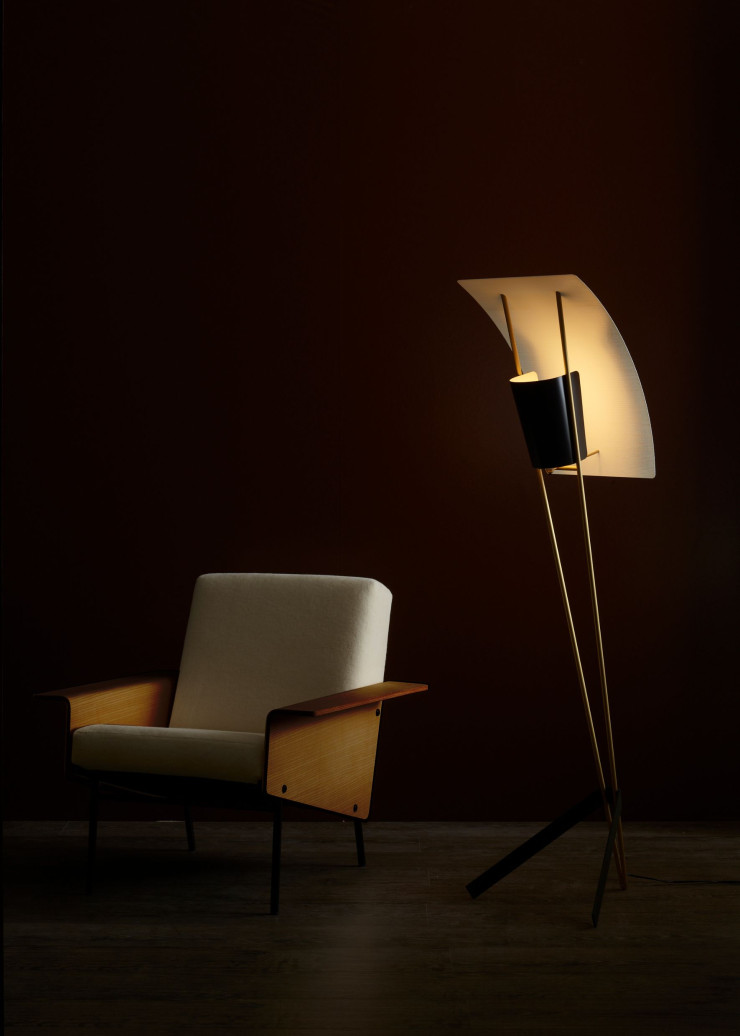 Parmi les 18 premières créations de Guariche qui ressortent chez Cinna, le fauteuil G10 (Airborne, 1953).