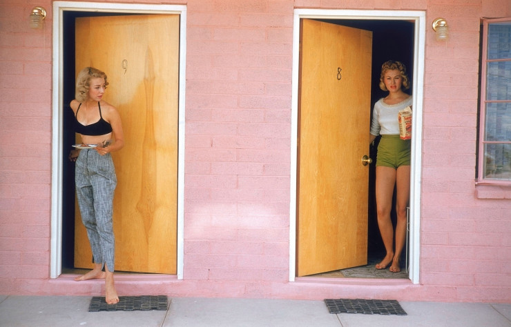 Danseuses de spectacle, Las Vegas, Nevada, États-Unis, 1957.