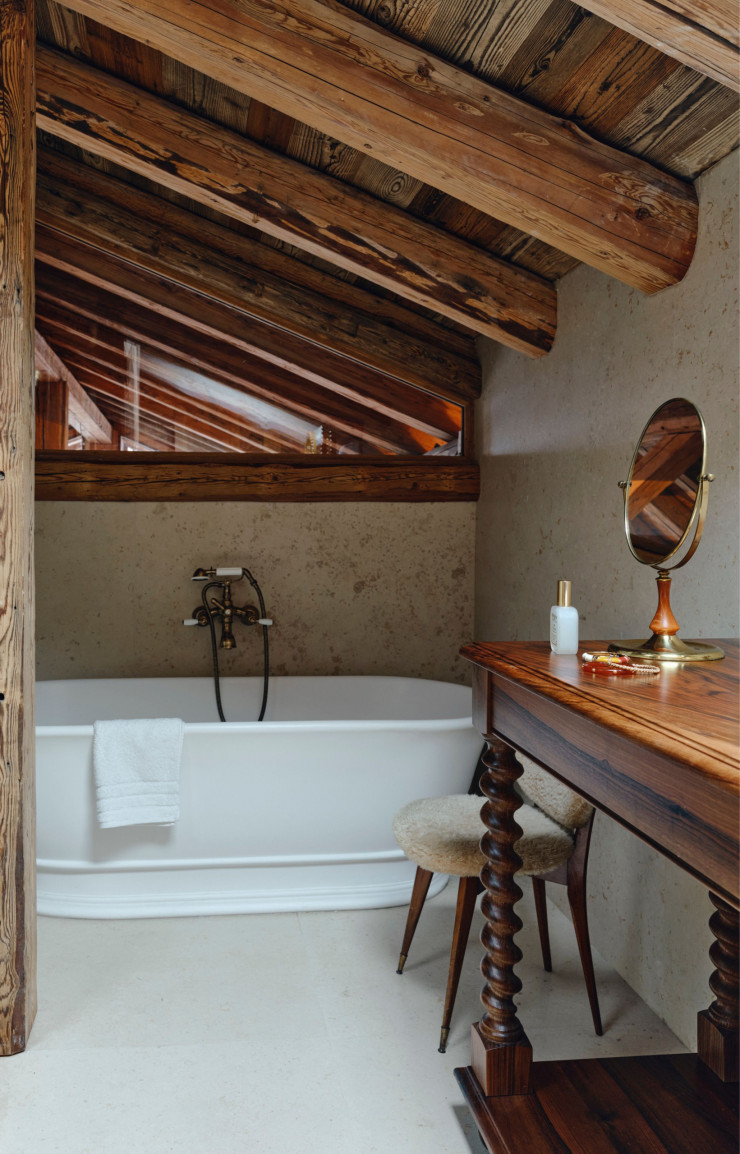Ici, chaque chambre a sa salle de bain attenante.