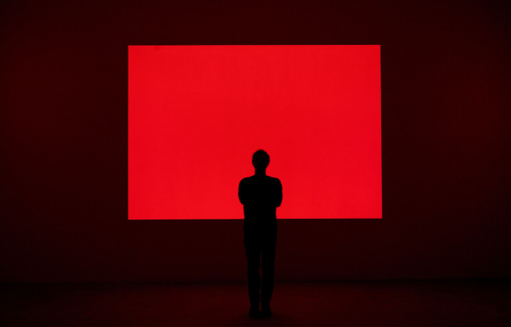 L’œuvre de James Turrell au sein de Kanaal, le nouveau lieu d’exposition de l’antiquaire Axel Vervoordt. ©Jan Liégeois