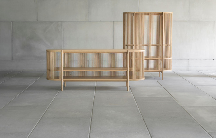 Buffet et armoire de la collection « Bastone », d’Antrei Hartikainen.