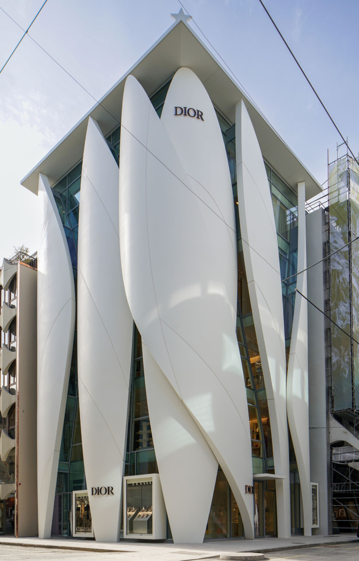 La nouvelle boutique Dior de Genève, imaginée par Christian de Portzamparc. © Jonathan Taylor