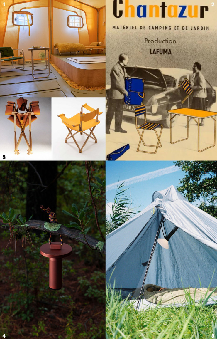 Entre meubles pliants et luminaires encordés, le camping nous souffle l’été.