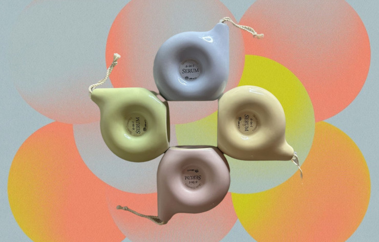 Les packagings rechargeables en terre cuite de la griffe de cosmétiques Oquist sont si de véritables œuvres d’art à collectionner.