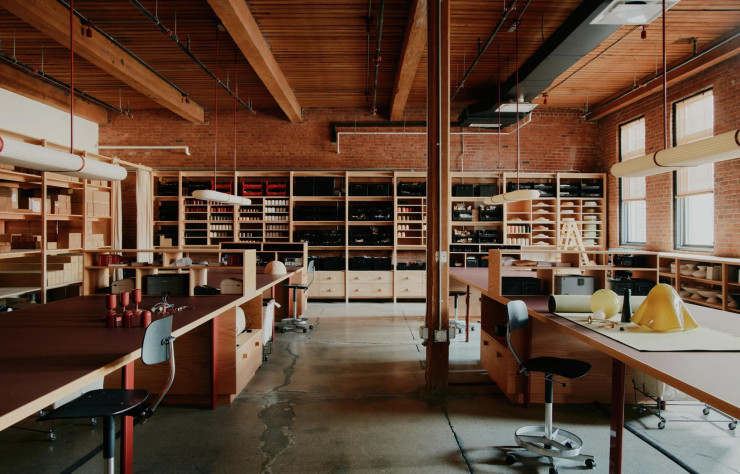 Le studio de In Common With de Gowanus à Brooklyn. (c) William Jess Laird
