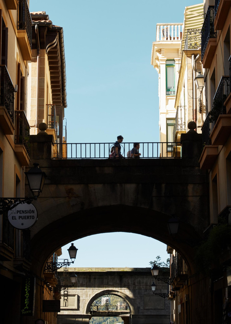 Dans les rues de San Sebastián.