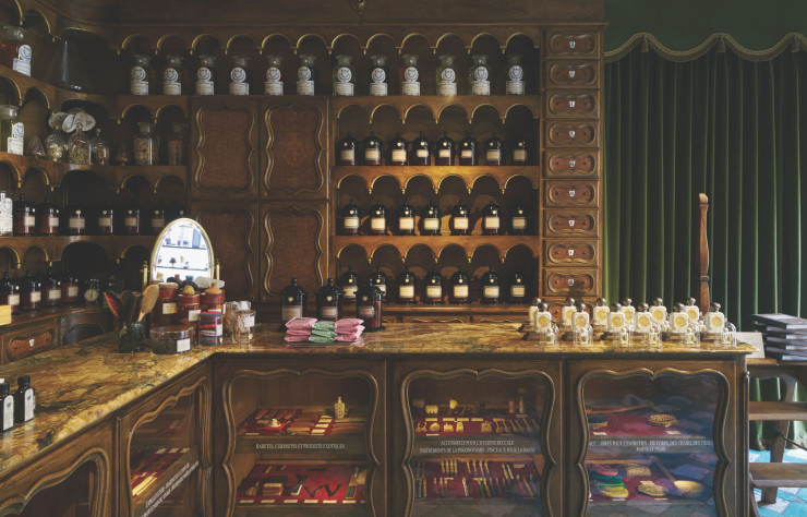 La boutique de l’Officine Universelle Buly de la rue Bonaparte, à Paris.