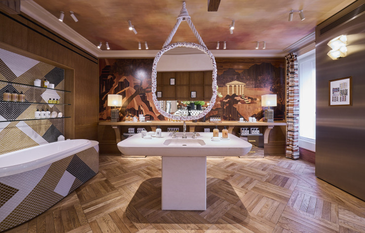 Le salon de bain.