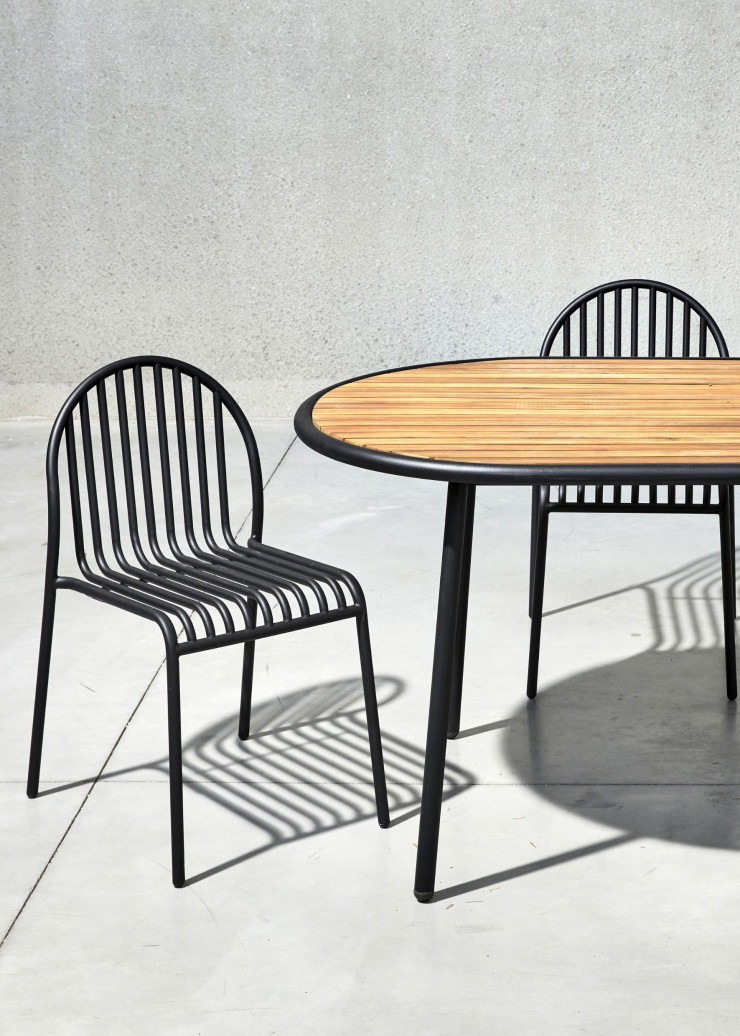 Pièces de mobilier outdoor, collection « Aldo » (Alinea, 2019).