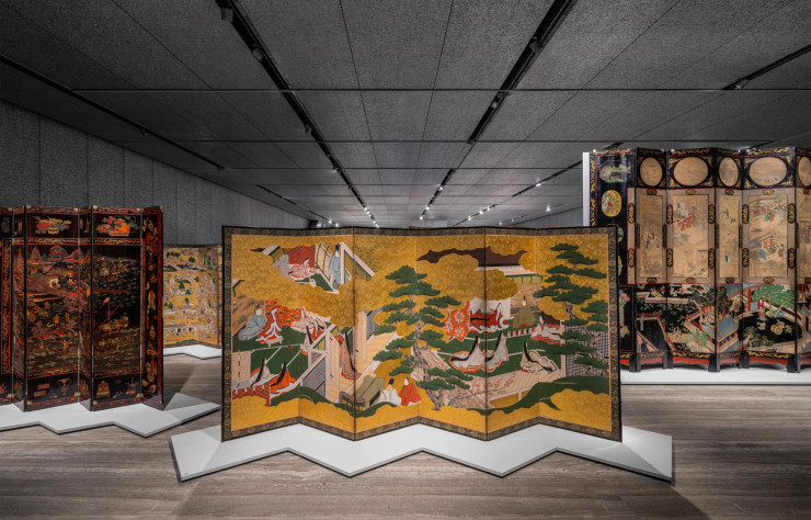 « Six sècnes tirées de l’histoire du Prince Genji », début du XVIIe siècle. © Fondation Prada